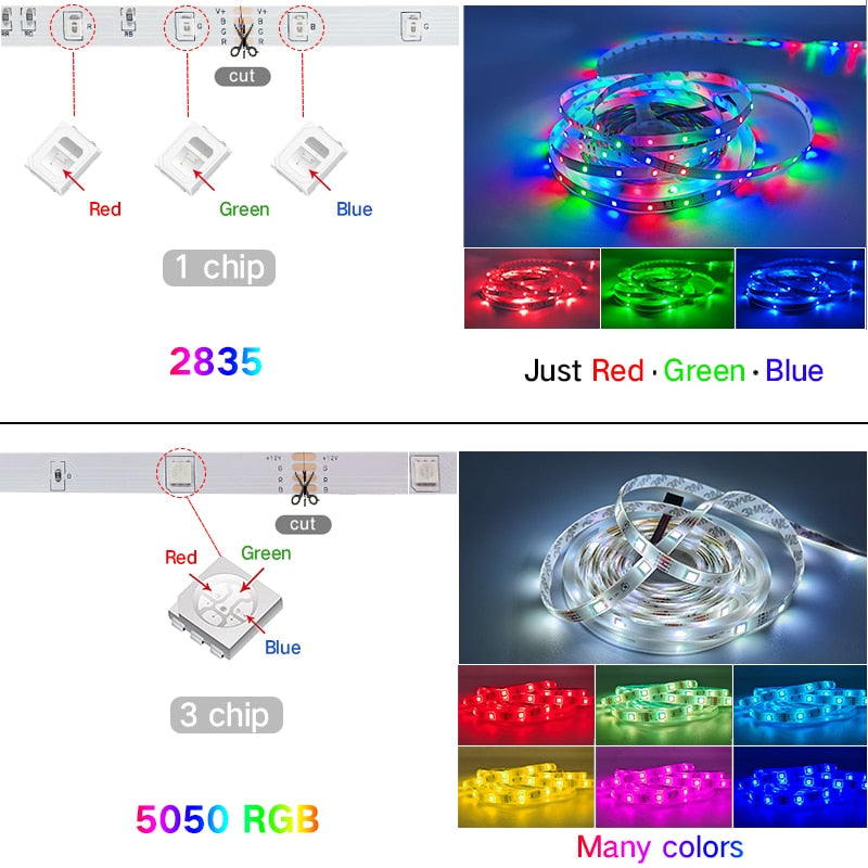 5M-30M WIFI LED Strip Lights Bluetooth